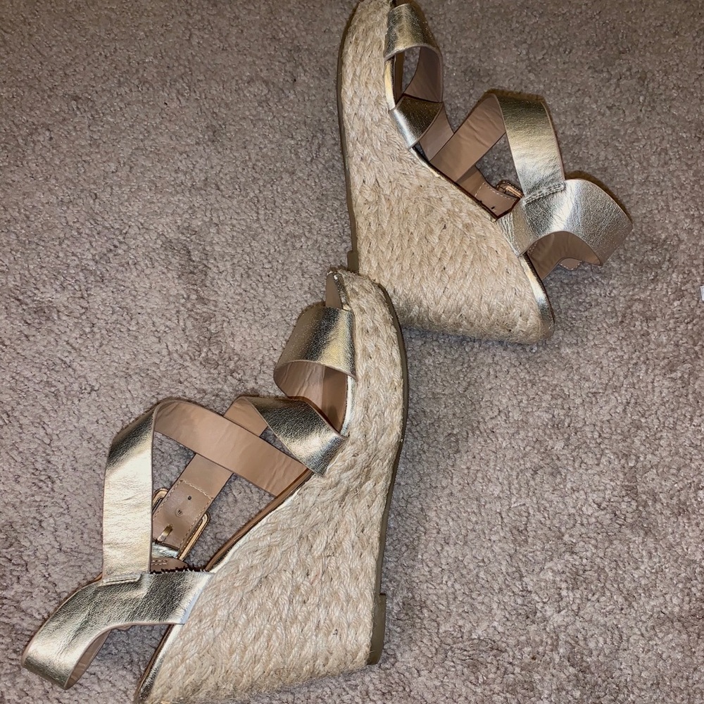 Charlotte Rousse woven wedge sandals